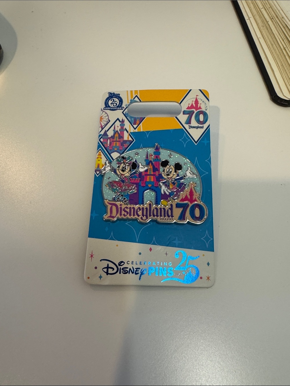 Disney Black Mickey Earring Backs on Blue Card